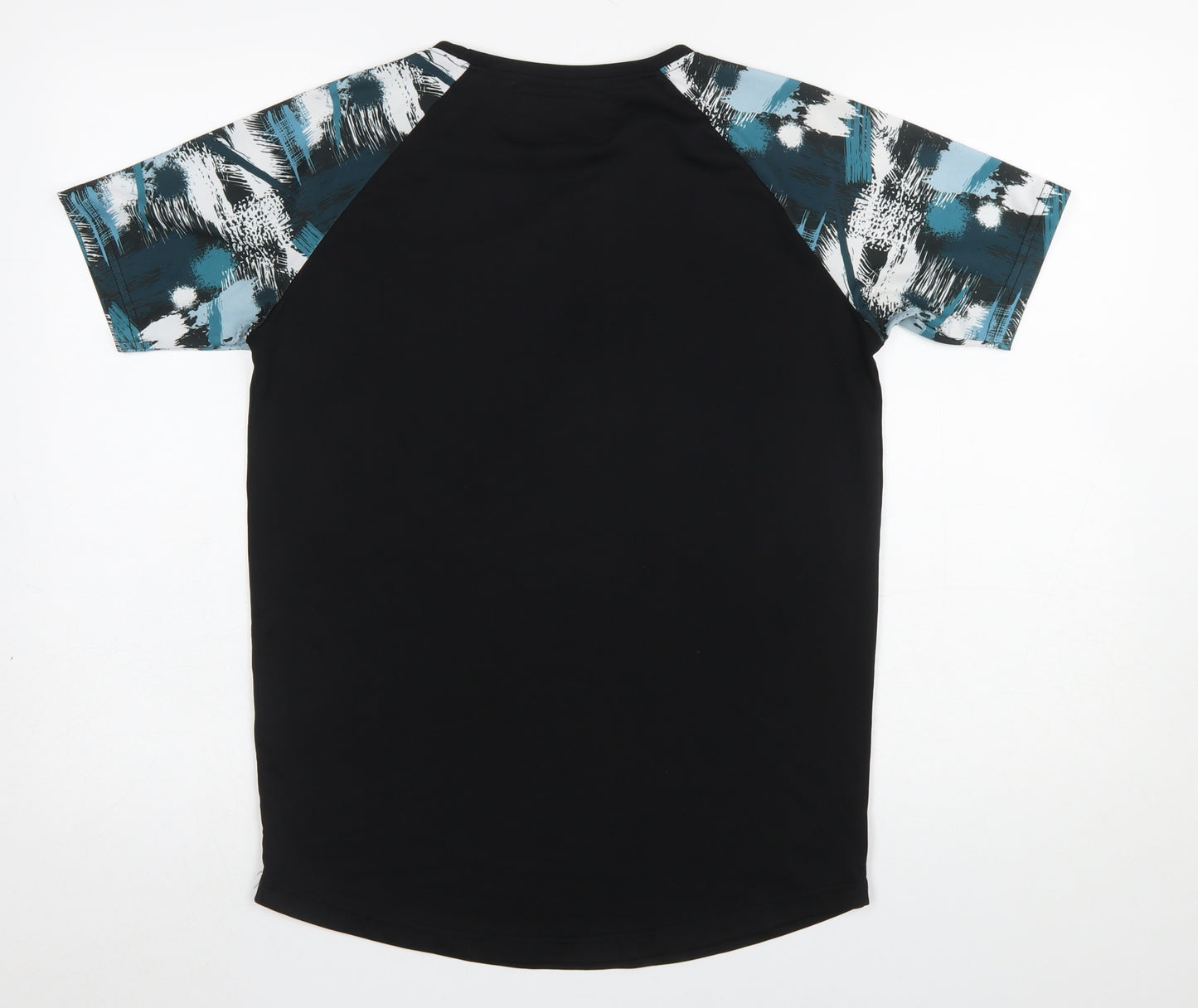 Diesel Boys Black Graphic Sleeve T-Shirt Age 15 Regular Fit