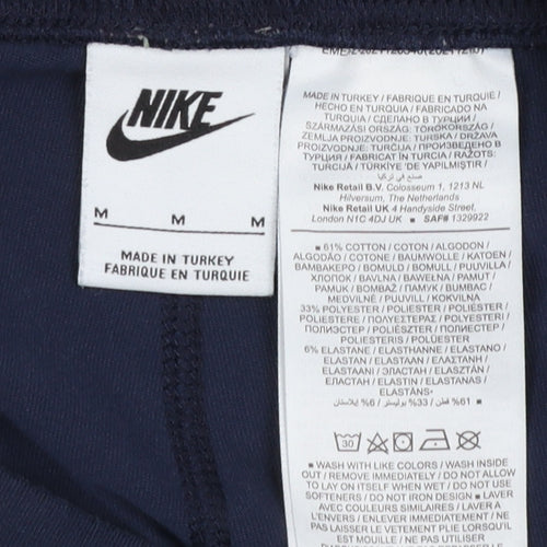 Nike Womens Blue Leggings M Stretch Activewear Trousers
