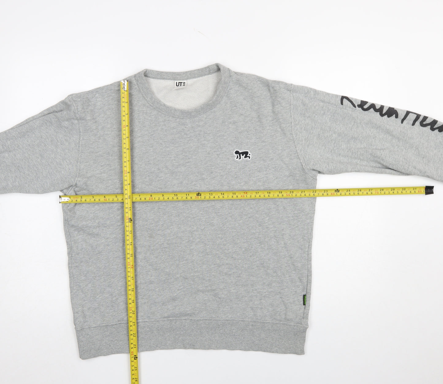 Uniqlo Keith Haring Men’s Grey Graphic Print Pullover Sweatshirt M