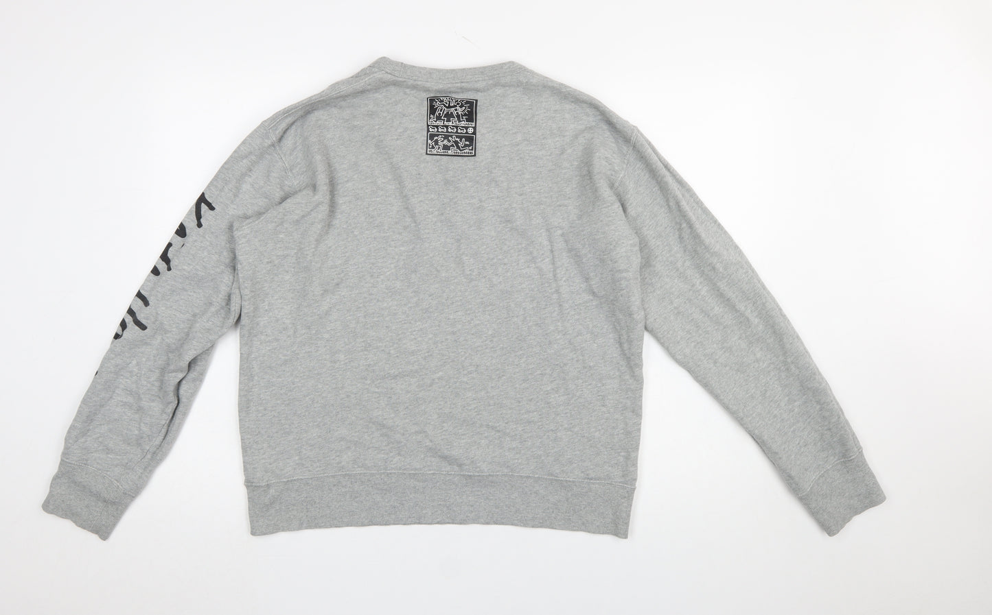 Uniqlo Keith Haring Men’s Grey Graphic Print Pullover Sweatshirt M