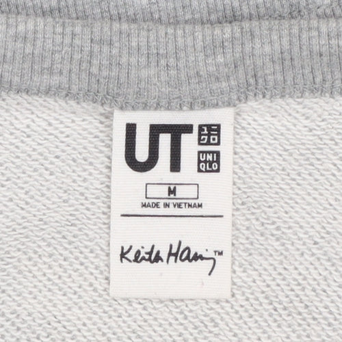 Uniqlo Keith Haring Men’s Grey Graphic Print Pullover Sweatshirt M