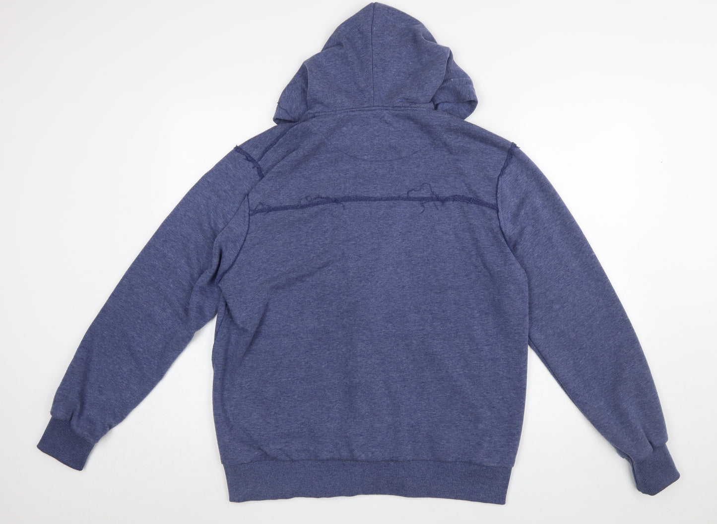 FC Barcelona Men's Blue Full Zip Hoodie Size L Sportswear