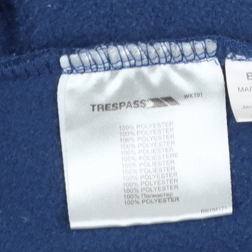 Trespass Men's Blue Fleece Full Zip Outdoor Jacket L