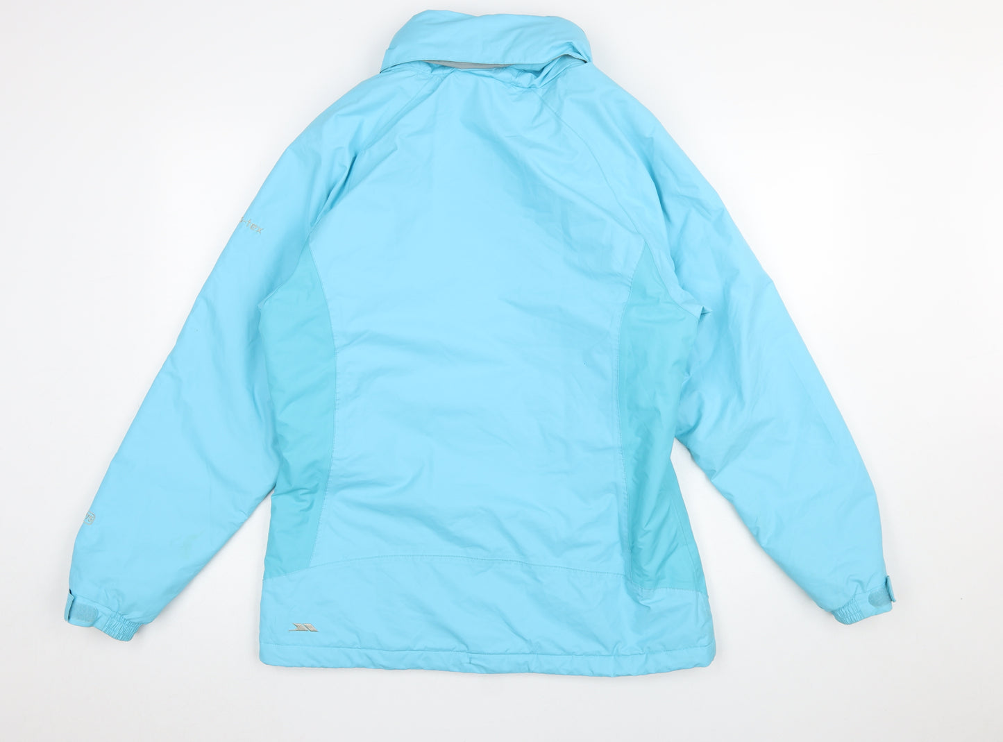 Trespass Women Blue Waterproof Breathable Mid-Length Puffer Jacket Size M