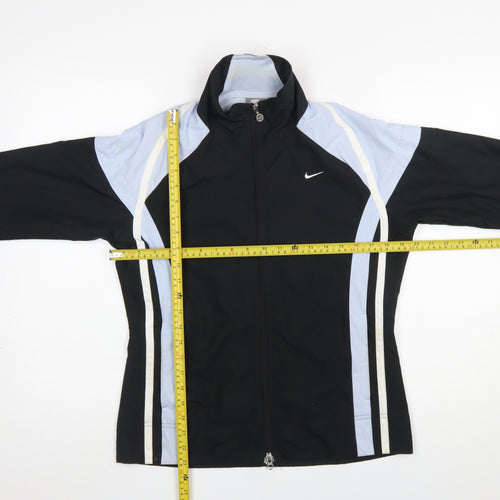 Nike Womens Black M (8-10) Full Zip Windbreaker Jacket
