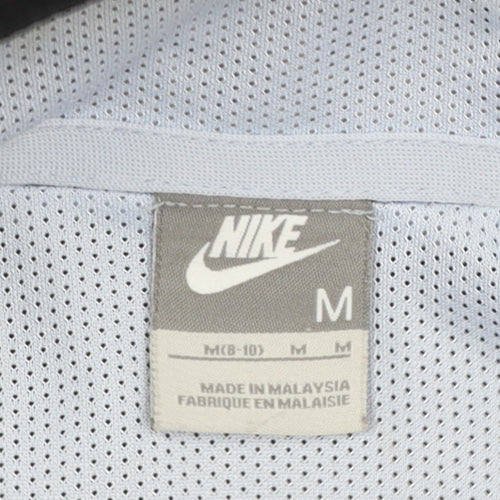 Nike Womens Black M (8-10) Full Zip Windbreaker Jacket