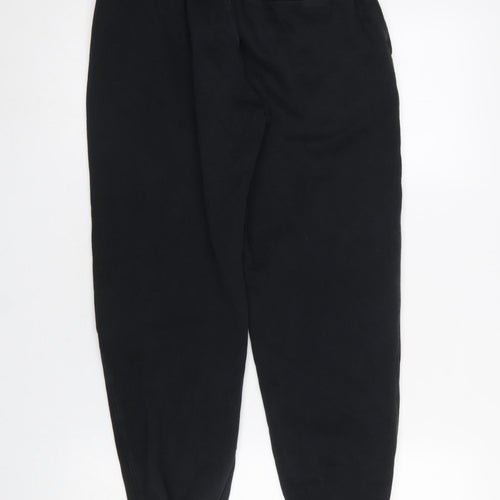Nike Women Black Jogger Sweatpants S Fleece Casual Trousers