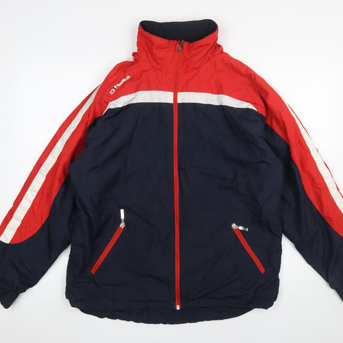 O'Neills Men's Small Navy Red Windbreaker Jacket Water Resistant