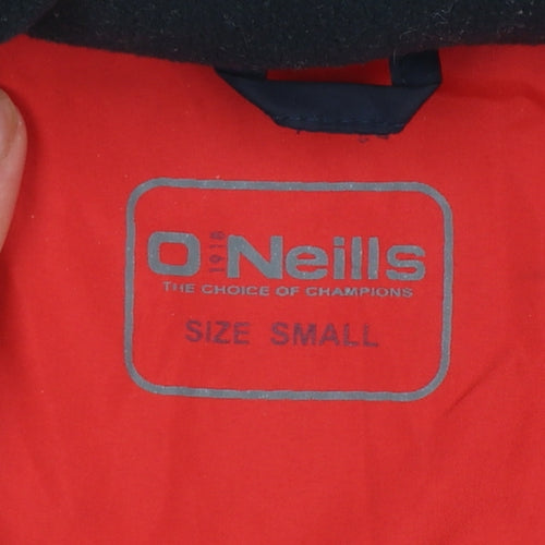 O'Neills Men's Small Navy Red Windbreaker Jacket Water Resistant