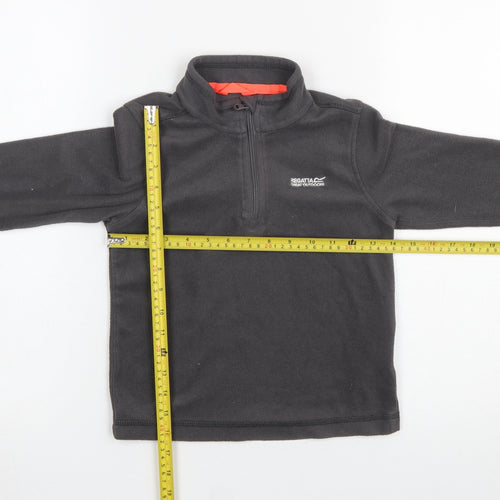 Regatta Boys Grey Fleece 1/4 Zip Pullover Sweatshirt 7-8 Years