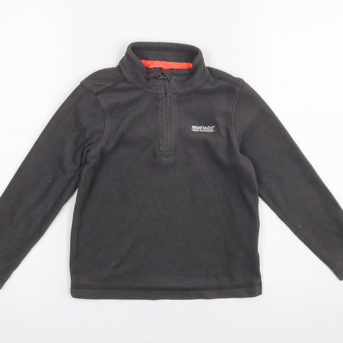 Regatta Boys Grey Fleece 1/4 Zip Pullover Sweatshirt 7-8 Years