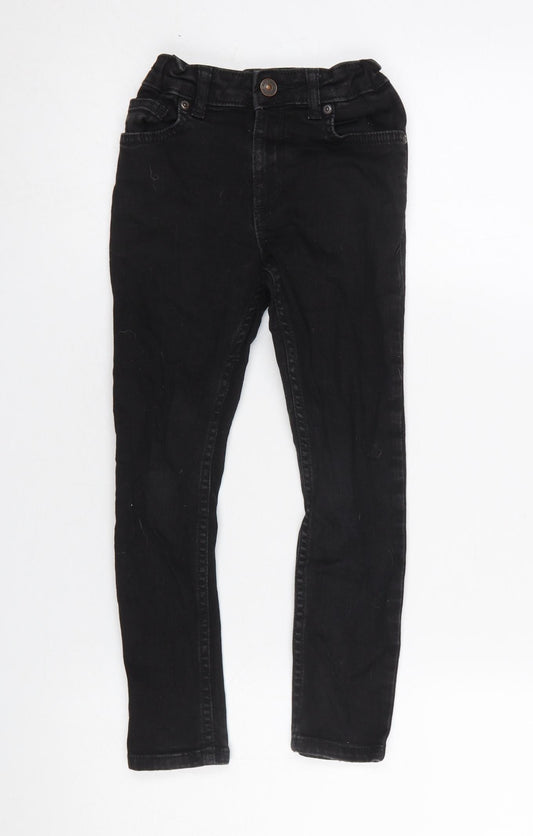 River Island Boys Black Skinny Jeans 6 Years Stretch Denim