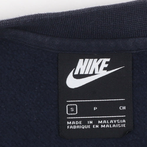 Nike Men's Blue Crew Neck Pullover Sweatshirt Size S Regular Fit