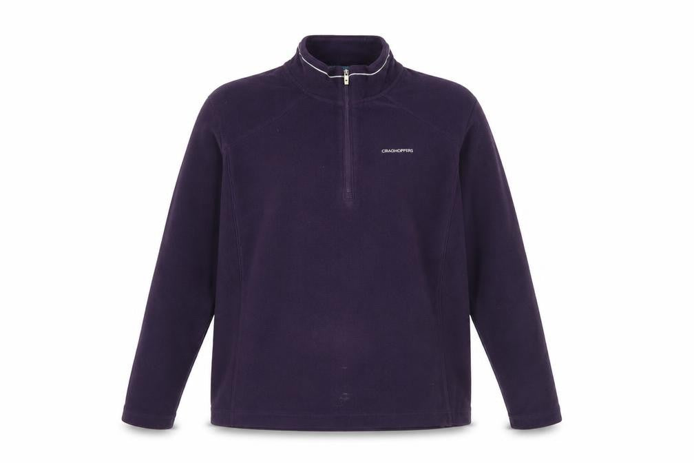 Craghoppers Women Purple 1/2 Zip Fleece Pullover UK 12