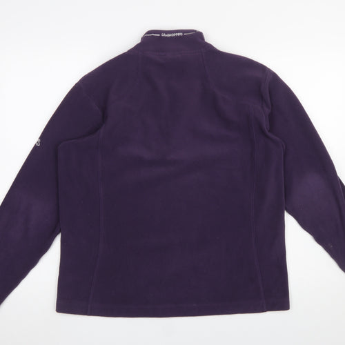 Craghoppers Women Purple 1/2 Zip Fleece Pullover UK 12