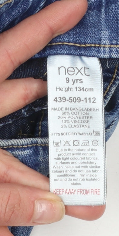 Next Girls Blue Jegging Jeans 9 Years Slim Fit Stretch Denim