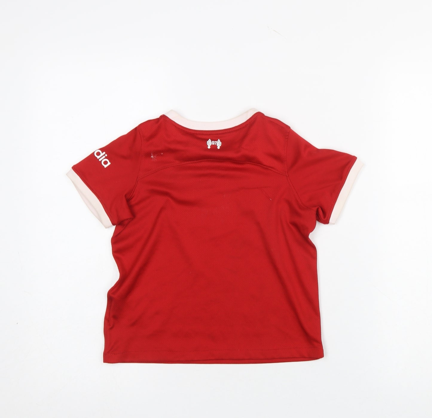 Nike Boys Red Liverpool FC Short Sleeve Sports T-Shirt 5-6 Years