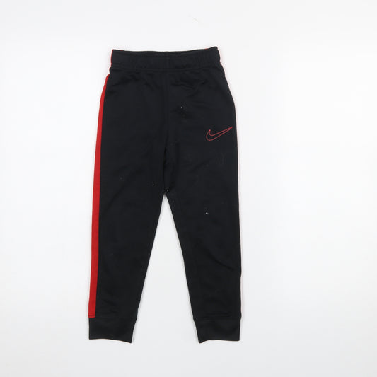 Nike Boys Black Joggers 5 Years Elastic Waist Sports Trousers