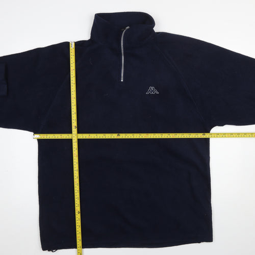 Kappa Men's Navy Blue 2XL Fleece 1/4 Zip Pullover Sweatshirt