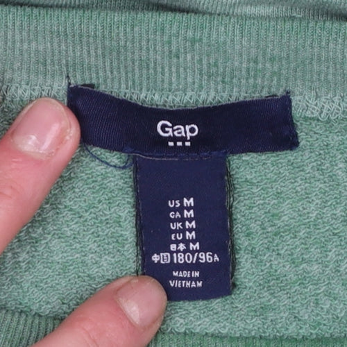 Gap Men's Green Crew Neck Pullover Sweatshirt Size M