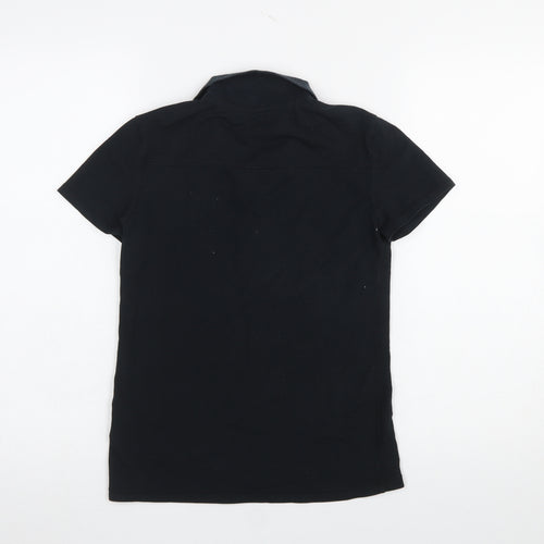 Adidas Women's Black Polo Shirt XS Climalite Cotton Blend