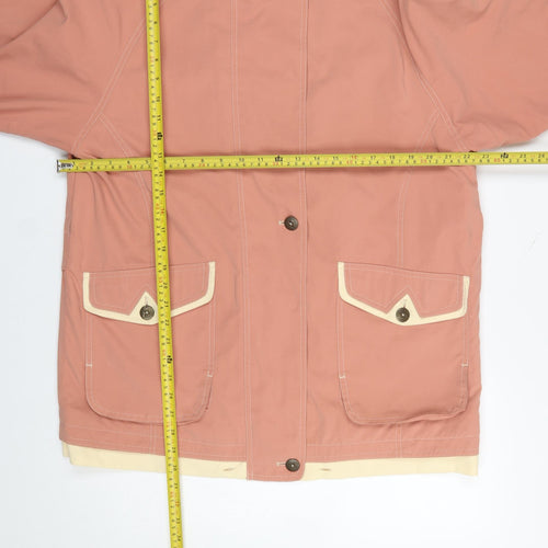 Panache Women’s Pink Microfibre Waterproof Hooded Rain Jacket Size 14