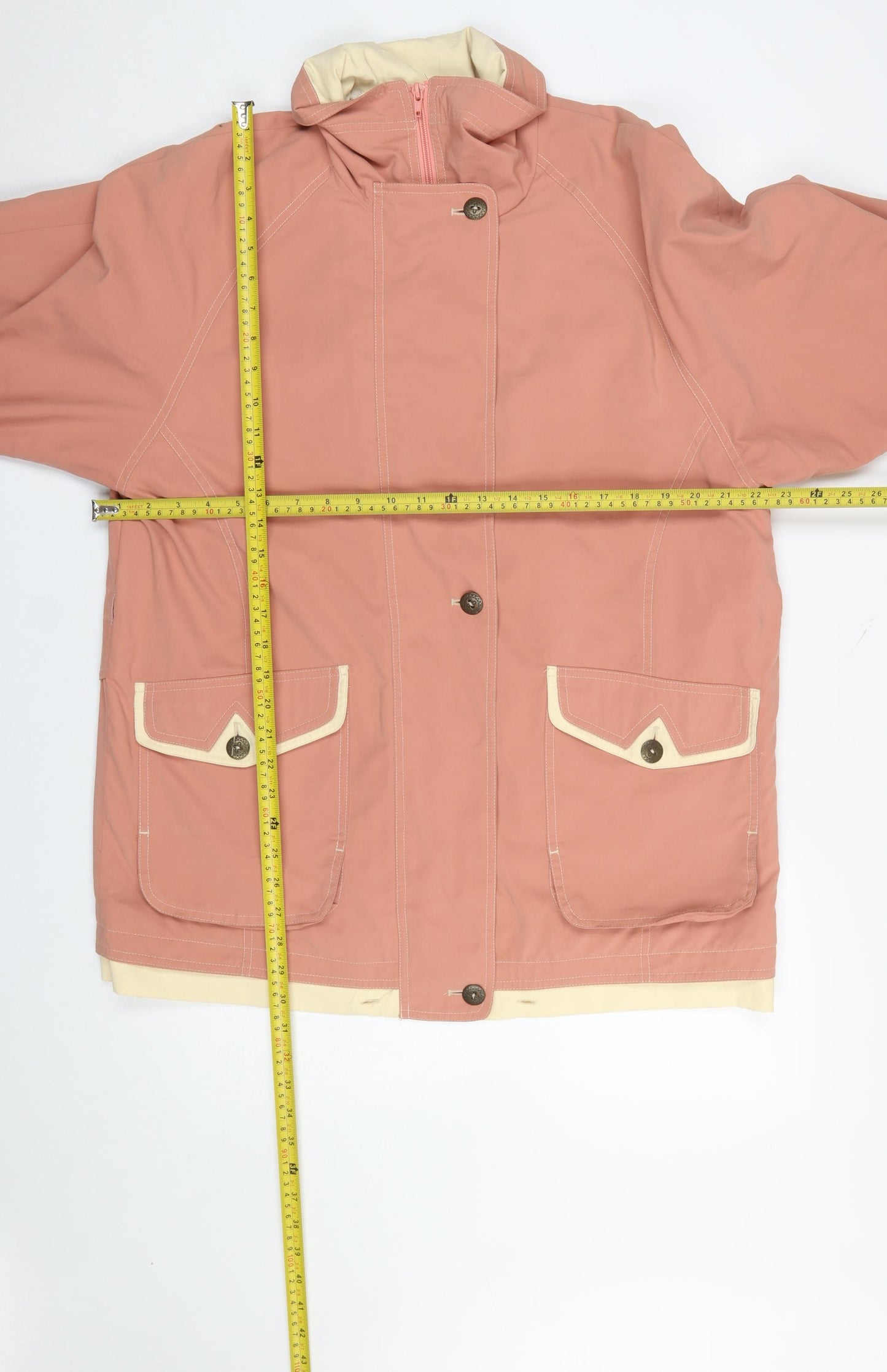 Panache Women’s Pink Microfibre Waterproof Hooded Rain Jacket Size 14