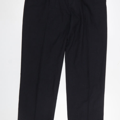 Dunnes Men's Black Pleated Dress Trousers 36W 33L Classic Fit