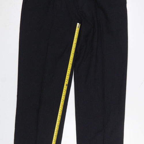 Dunnes Men's Black Pleated Dress Trousers 36W 33L Classic Fit