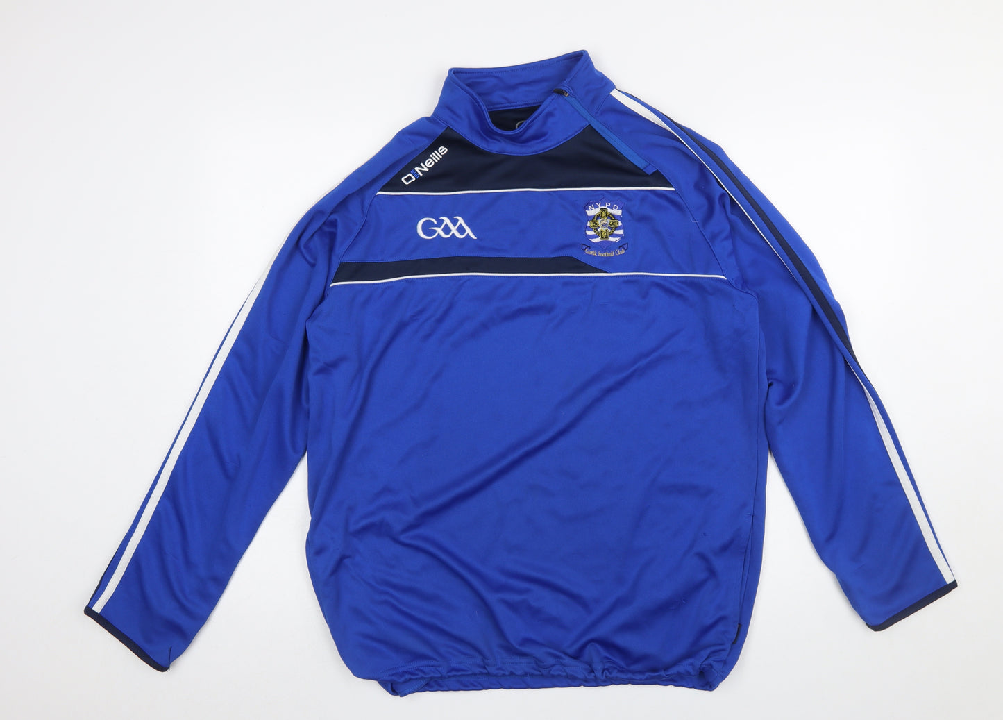 O'Neills Men's Blue XL 1/4 Zip Sports Sweatshirt Mock Neck Lightweight