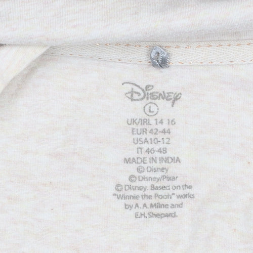 Primark Disney Women Beige Winnie the Pooh Nightshirt Size L Cotton Blend
