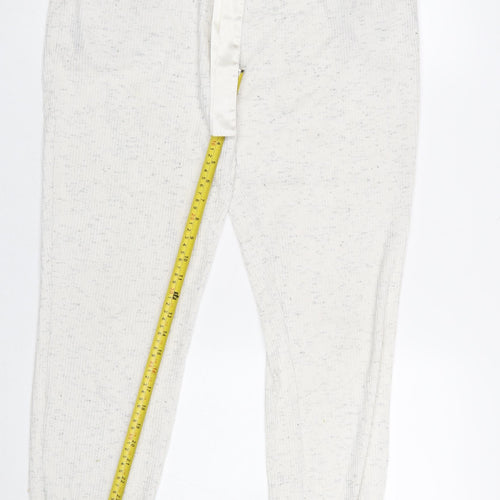 New Look Womens Ivory Knit Lounge Pants Size M Lightweight Soft