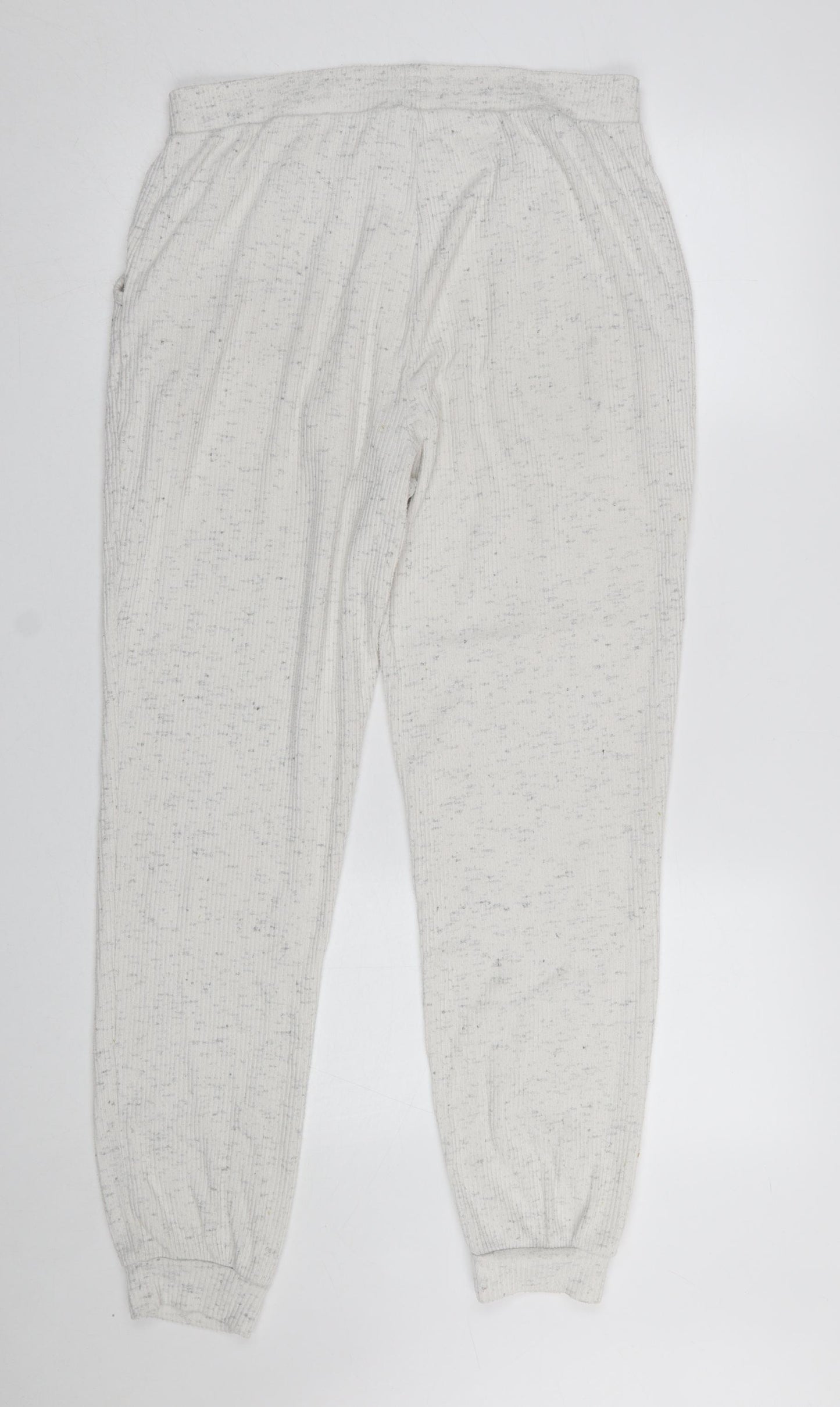 New Look Womens Ivory Knit Lounge Pants Size M Lightweight Soft