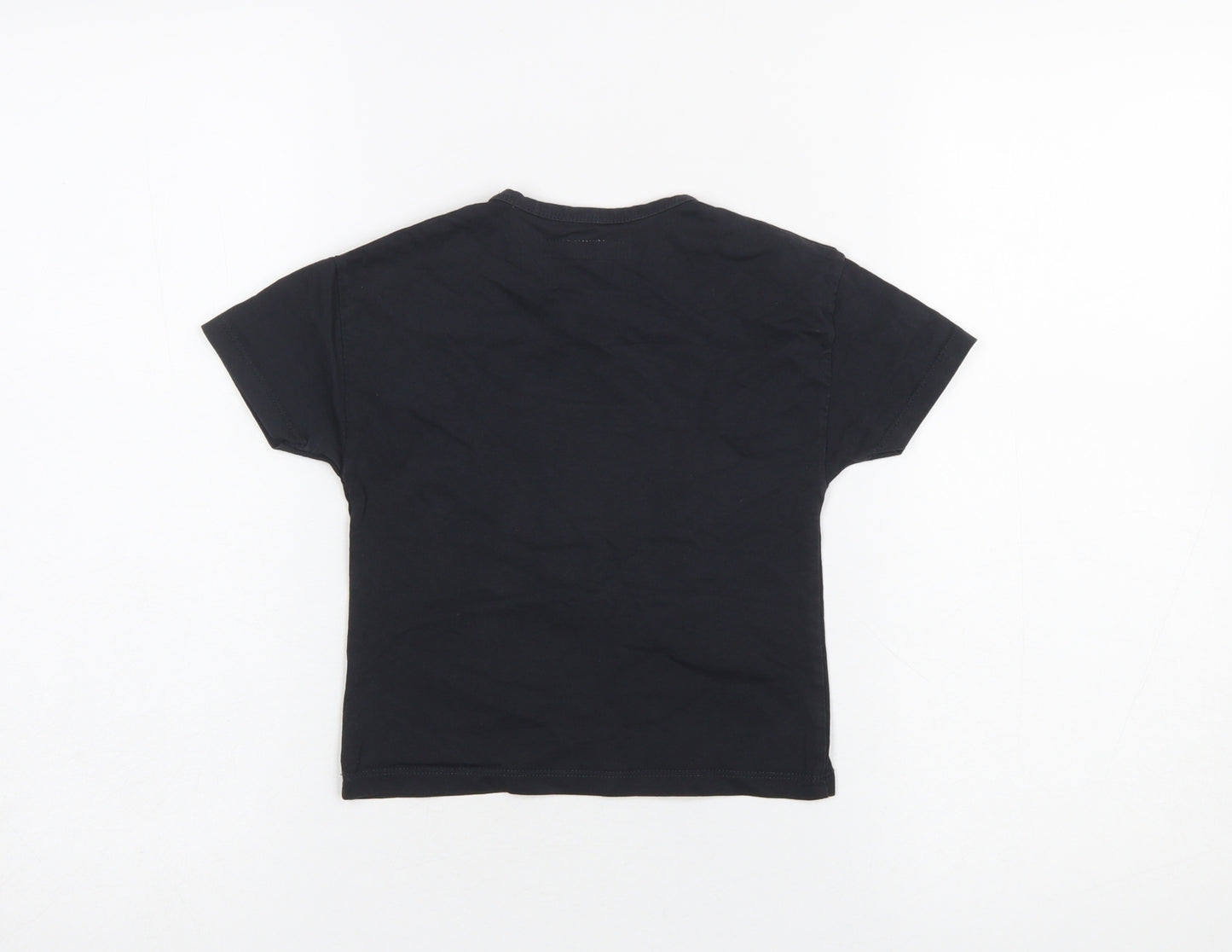 ZARA Girls Black Cherry Vibes Graphic Cotton T-Shirt 3 Years