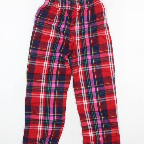Next Girls Red Checked Flannel Pyjama Pants 3-4 Years