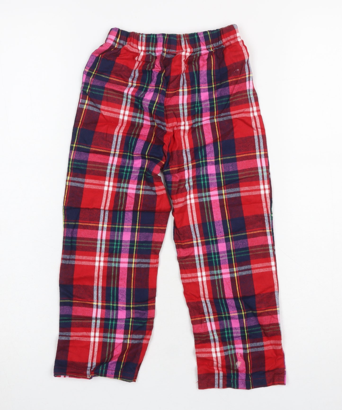 Next Girls Red Checked Flannel Pyjama Pants 3-4 Years