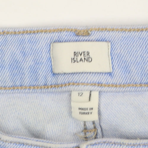 River Island Women’s Blue Light Wash Ankle Slim Jeans Size 12