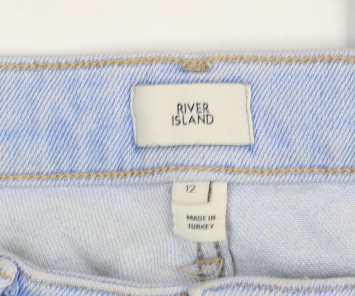 River Island Women’s Blue Light Wash Ankle Slim Jeans Size 12