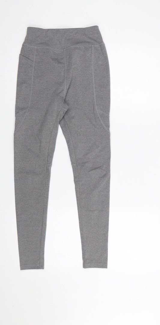 ASOS 4505 Women Grey Size 8 Slim Fit Leggings for Running & Gym