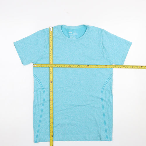 Dunnes Stores Womens Blue Athletic T-Shirt Size 12 Short Sleeve