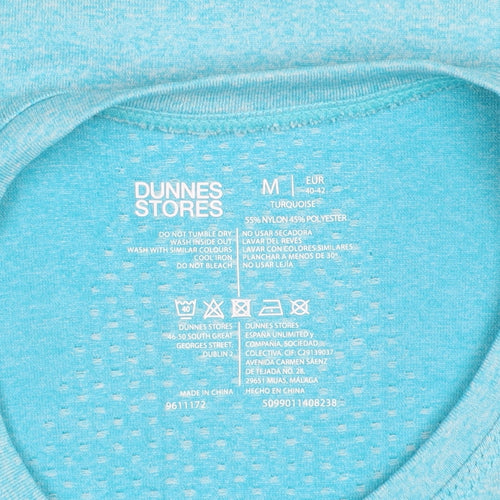Dunnes Stores Womens Blue Athletic T-Shirt Size 12 Short Sleeve