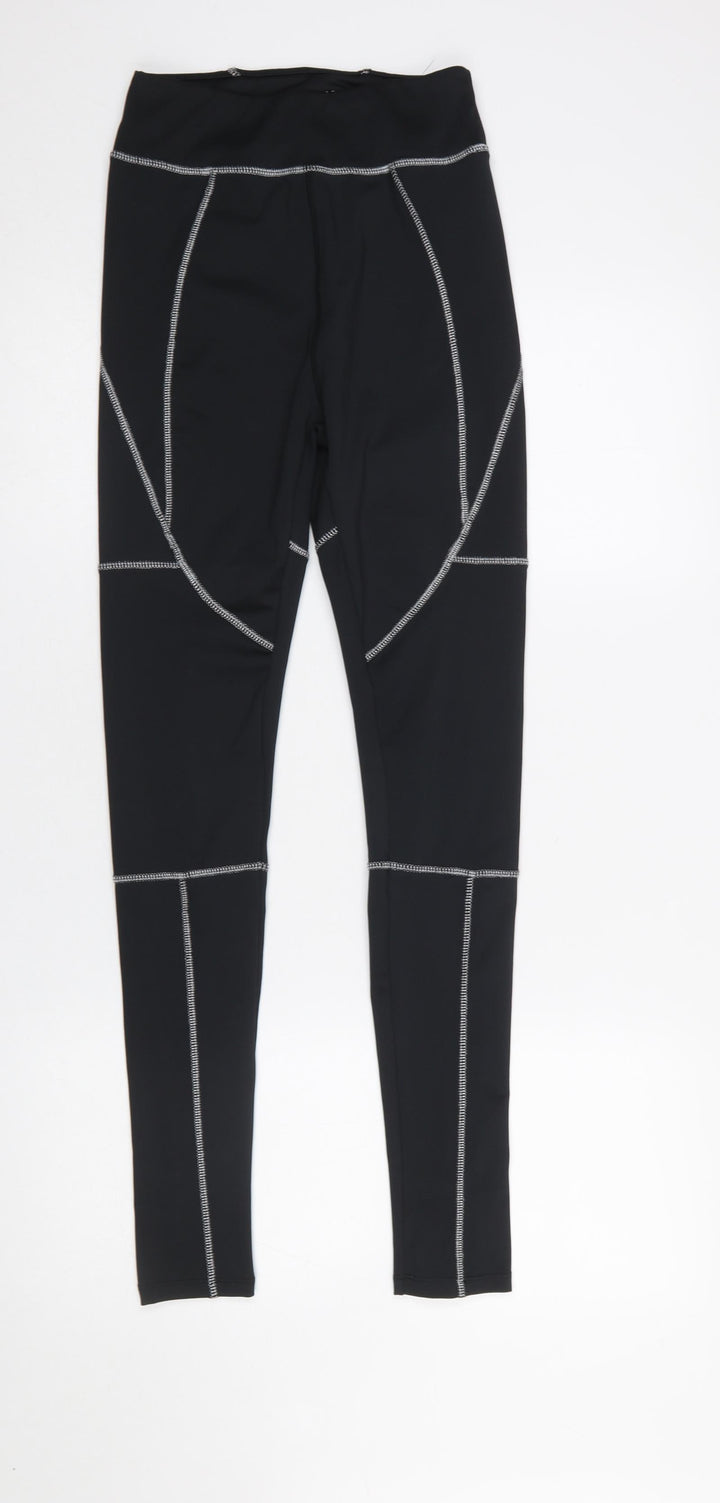 ASOS 4505 Womens Black Size 8 Activewear Leggings Gym Running Trousers