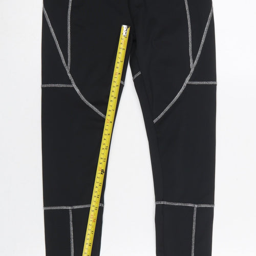 ASOS 4505 Womens Black Size 8 Activewear Leggings Gym Running Trousers