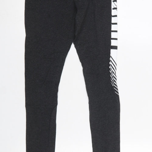 Puma Women's Black Slim Fit Jersey Leggings Size S