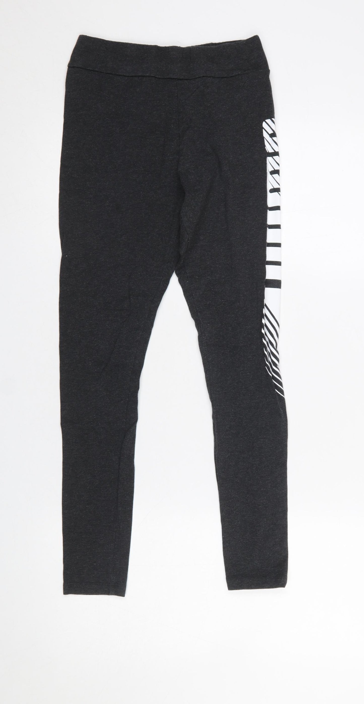 Puma Women's Black Slim Fit Jersey Leggings Size S