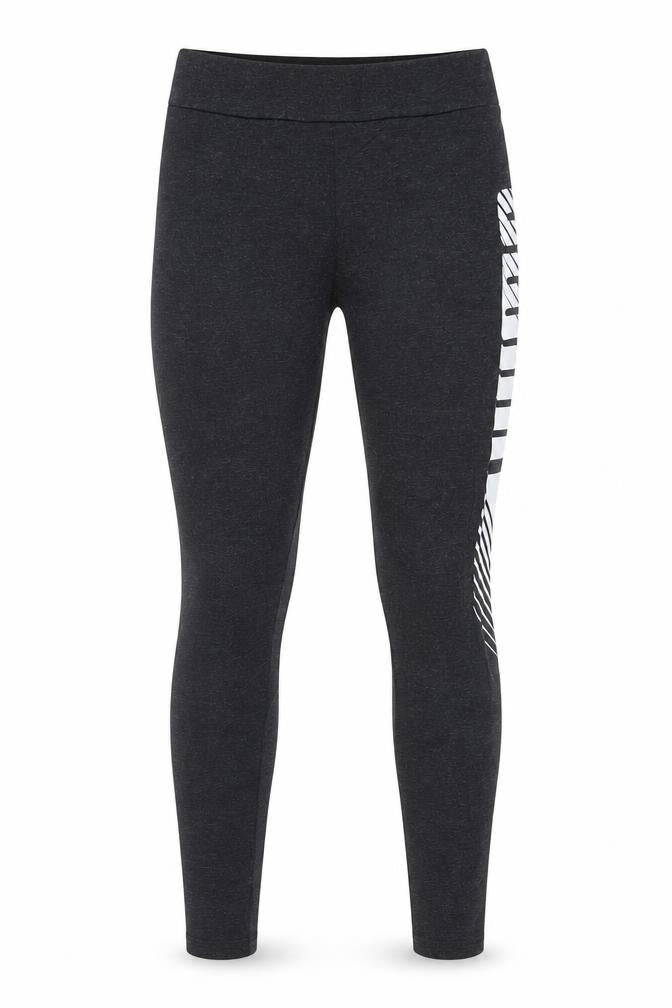Front view of Puma Women's Black Slim Fit Jersey Leggings, size S