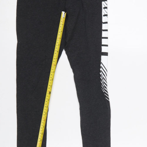 Puma Women's Black Slim Fit Jersey Leggings Size S
