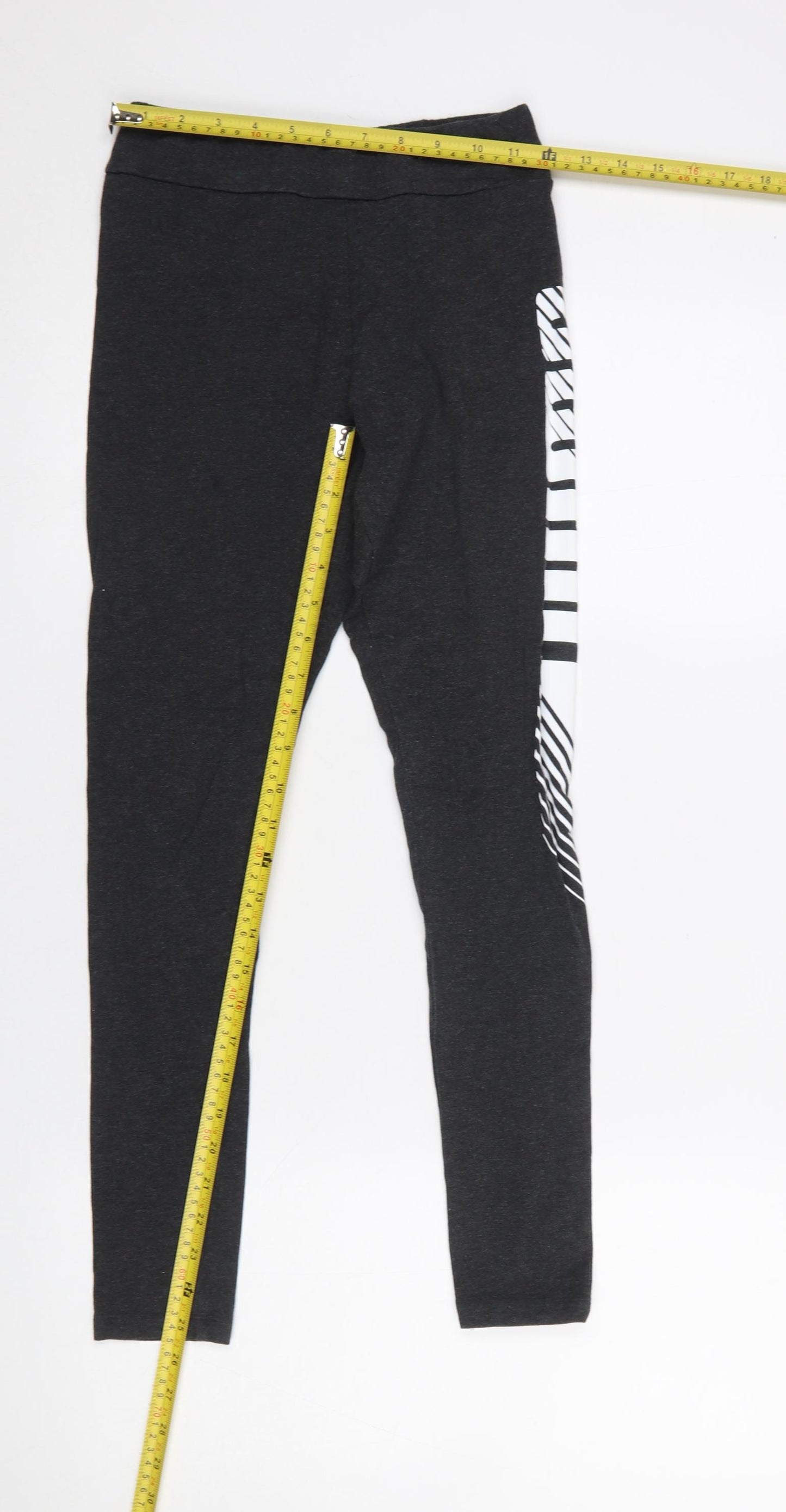 Puma Women's Black Slim Fit Jersey Leggings Size S