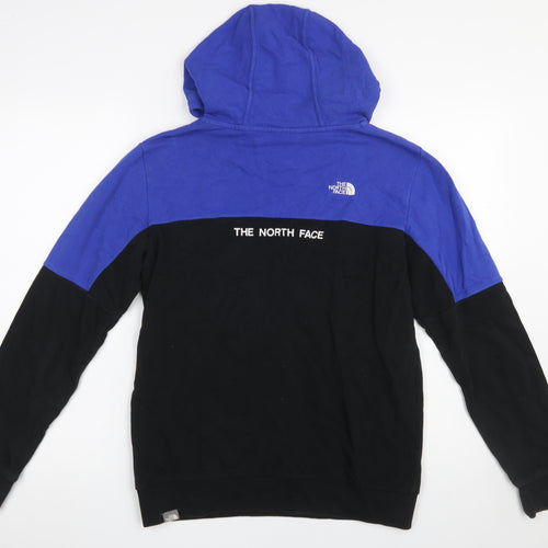 The North Face Boys Blue and Black Pullover Hoodie XL Cotton