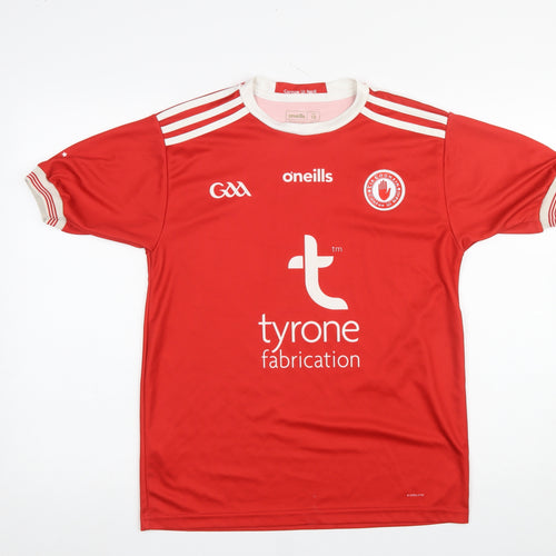 O'Neills Boys Red Football Jersey T-Shirt 13 Years Lightweight Sports Top
